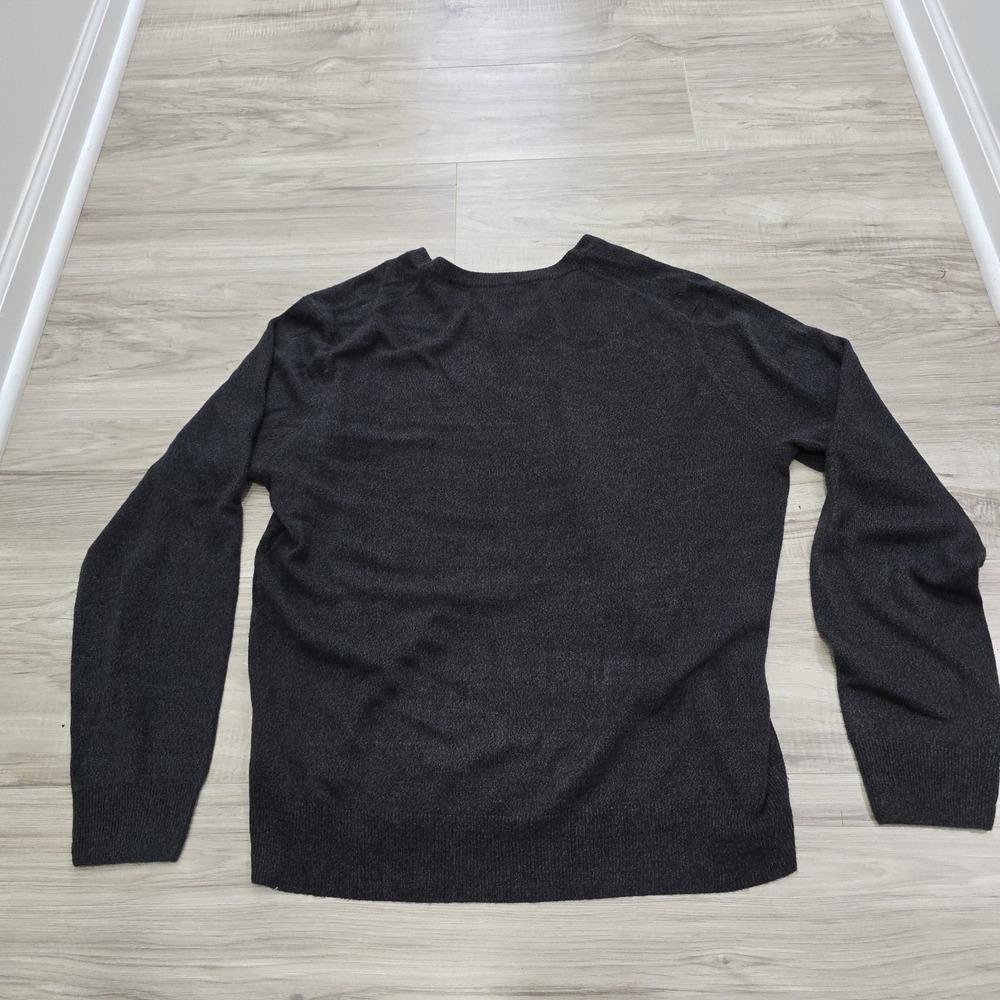 John Bartlett Consensus Sweater V Neck Pullover Gray Acrylic Mens Large - Picture 7 of 8